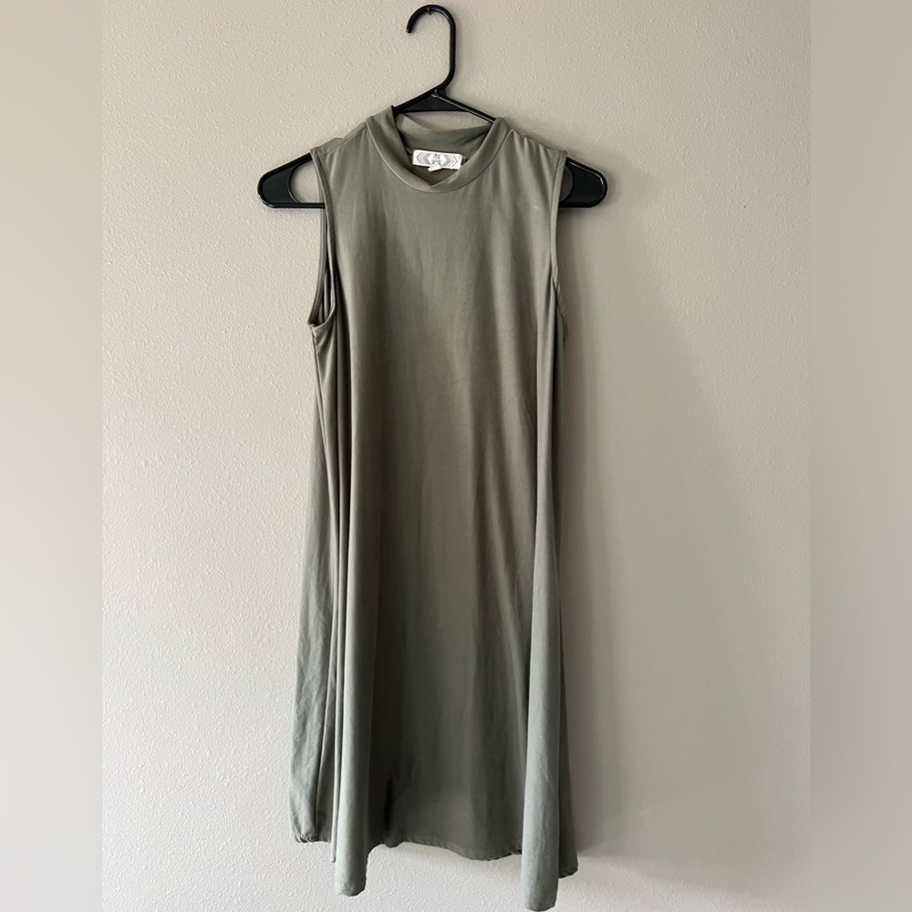 Sage Green Casual Dress